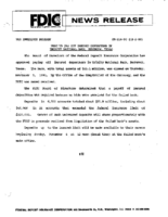 FDIC to Pay Off Insured Depositors in Trinity National Bank Benbrook Texas