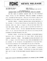 FDIC Announces Sale of Heartland Federal Savings and Loan Association Ponca City Oklahoma