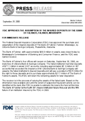 FDIC Approves the Assumption of the Insured Deposits of the Bank of Falkner Falkner Mississippi