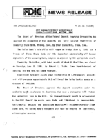 FDIC Approves Deposit Assumption of Community State Bank Whiting Iowa