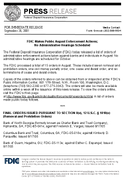 FDIC Makes Public August Enforcement Actions No Administrative Hearings Scheduled