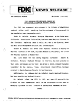 FDIC Announces Key Personnel Changes in Division of Liquidation Regional Offices