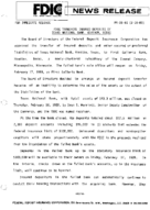 FDIC Transfers Insured Deposits of Texas National Bank San Antonio Texas