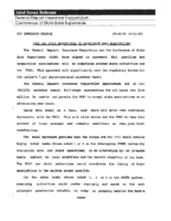 FDIC and State Supervisors to Coordinate Bank Examinations