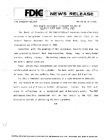 FDIC Grants Assistance to Prevent Failure of Security State Bank Casey Iowa