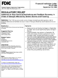 Regulatory Relief  Guidance to Help Financial Institutions and Facilitate Recovery in Areas of Georgia Affected by Severe Storms and Flooding