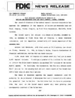 FDIC Approves Assumption of Deposits of Sailors and Merchants Bank and Trust Company Vienna Virginia