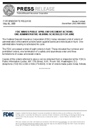 FDIC Makes Public April Enforcement Actions One Administrative Hearing Scheduled for June
