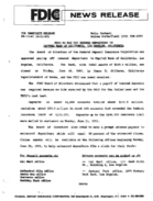 FDIC to Pay Off Insured Depositors in Capital Bank of California Los Angeles California