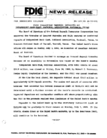 FDIC Transfers Insured Deposits of Independent BankEast National Association Rockwall Texas