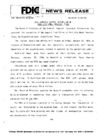 FDIC Approves Deposit Assumption of Port City Bank Houston Texas