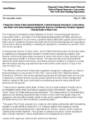 Joint ReleaseFinancial Crimes Enforcement Network Federal Deposit Insurance Corporation and New York State Banking Department Assess Civil Money Penalties Against Liberty Bank of New York