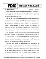 FDIC to Issue Monthly List of Banks Examined for Community Reinvestment