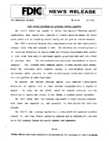 FDIC Adopts Revisions to Leverage Capital Standards