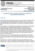 Centennial Bank Conway Arkansas Assumes All of the Deposits of Key West Bank Key West Florida