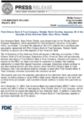 FirstCitizens Bank  Trust Company Raleigh North Carolina Assumes All of the Deposits of Sun American Bank Boca Raton Florida