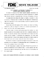 FDIC Approves Assumption of Deposits of Liberty Bank Phoenix Arizona