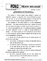 Chairman Seidman Tells Thrift Regulators What To Expect From FDIC As Backup Regulator