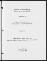 Increased Debt Levels and the Stability of the US Banking System
