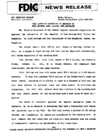 FDIC Approves Assumption of Deposits of Iona Savings Bank Tilton New Hampshire