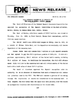 FDIC Approves Assumption of Deposits of The Bank of Horton Horton Kansas