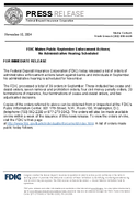 FDIC Makes Public September Enforcement Actions No Administrative Hearing Scheduled