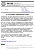 FDIC Approves Rule on the Role of Supervisory Guidance