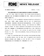 FDIC Issues March List of Banks Examined for Community Reinvestment