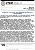 FDIC Statement on Enforcement Orders Against Large Servicers Related to Foreclosure Practices