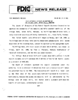 FDIC Approves Deposit Assumption of The Village Bank Great Falls Montana