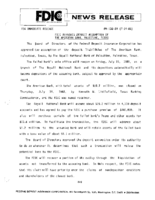 FDIC Approves Deposit Assumption of The American Bank Palestine Texas