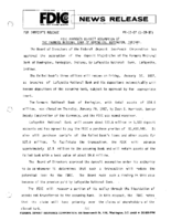 FDIC Approves Deposit Assumption of The Farmers National Bank of Remington Remington Indiana