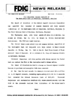 FDIC Transfers Insured Deposits of The Washington Bank of Maryland Baltimore Maryland