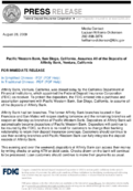 Pacific Western Bank San Diego California Assumes All of the Deposits of Affinity Bank Ventura California