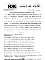 FDIC Makes Public September 1991 Enforcement Actions