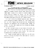 FDIC Grants Assistance to Prevent Failure of Commercial Bank National Association Oklahoma City Oklahoma