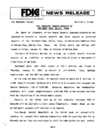 FDIC Transfers Insured Deposits of Northwest Bank Dallas Texas