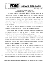 FDIC Transfers Insured Deposits of First Houston Bank NA Houston Texas