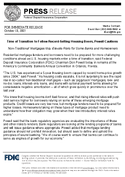 Time of Transition to Follow RecordSetting Housing Boom Powell CautionsNontraditional mortgages may elevate risks for some banks and homeowners