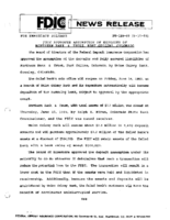 FDIC Approves Assumption of Deposits of Northern Bank  Trust Fort Collins Colorado