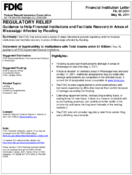 Regulatory Relief Guidance to Help Financial Institutions and Facilitate Recovery in Areas of Mississippi Affected by Flooding