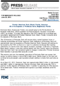 Premier American Bank Miami Florida Assumes All of the Deposits of Peninsula Bank Englewood Florida