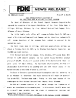 FDIC Approves Deposit Assumption of The First State Bank in Billings Billings Oklahoma