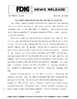 FDIC Reports Operating Loss For 1988 The First in Its History