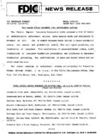 FDIC Makes Public November 1991 Enforcement Actions