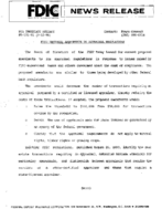 FDIC Proposes Amendments to Appraisal Regulations