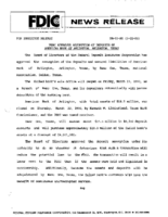 FDIC Approves Assumption of Deposits of American Bank of Arlington Arlington Texas