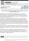 Foundation Bank Cincinnati Ohio Assumes All of the Deposits of Bramble Savings Bank Milford Ohio