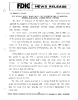 FDIC Approves Deposit Assumption of First Continental Bank of Rockrimmon National Association Colorado Springs Colorado