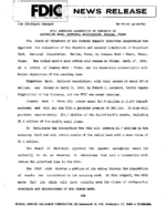 FDIC Approves Assumption of Deposits of Signature Bank National Association Dallas Texas